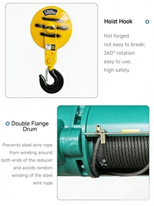 10t Electric Wire Rope <strong>Hoist</strong> Heavy Duty Lifting Machine with CE Certification - Product Image 4