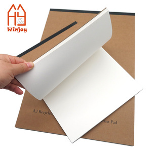 Cahier vierge à couverture kraft personnalisée 210g/A3/A4 bloc-notes en papier <span class=keywords><strong>aquarelle</strong></span> scolaire 20 feuilles de papier à dessin pour les arts - Product Image 1