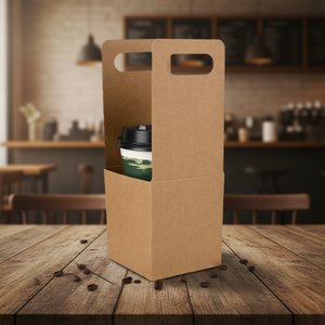 Caja <span class=keywords><strong>de</strong></span> Embalaje Desechable y Reciclable <span class=keywords><strong>de</strong></span> Cartón Kraft <span class=keywords><strong>para</strong></span> Alimentos, Portavasos <span class=keywords><strong>para</strong></span> Llevar, <span class=keywords><strong>para</strong></span> Café, Leche, Té y Bebidas - Product Image 5