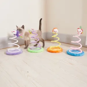 Yeni tasarım peluş pet fare topu balık alay kedi çizik oyuncak bahar interaktif oyuncak lugia peluş
