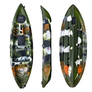 <span class=keywords><strong>Kayak</strong></span> de plástico HDPE para una sola persona de 10 pies con plataforma de asiento de aluminio, bote para pesca en Río, se puede equipar con buscador de peces - Product Image 6