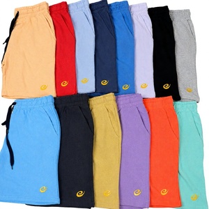 Pantalones Cortos de Felpa de Algodón con Estampado Gráfico de Color Liso, Bajo MOQ, Venta al por Mayor de Excedentes de Fabricante de Ropa de Bangladesh - Product Image 1