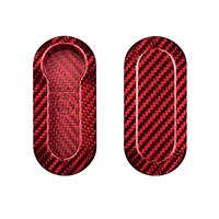 Housse de clé de voiture pliable en fibre de carbone T-carbon pour 500 - Vente directe usine - Étui de protection pour clé - Accessoire intérieur automobile
