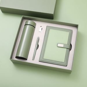 Ensemble Cadeau d'Entreprise Promotionnel 2025 de Haute Qualité pour Dirigeants : Carnet, Bouteille, Clé USB, Stylo avec Logo Client - Product Image 3