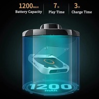 Lecteur CD portable avec 5 modes de lecture, écran tactile, compatible BT, écouteurs, mini lecteur CD Walkman pour étudiants, hommes et femmes
