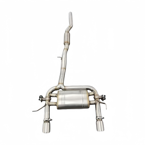 Système d'échappement sport en acier inoxydable de 1,5 mm d'épaisseur avec silencieux et valves pour <span class=keywords><strong>Audi</strong></span> <span class=keywords><strong>TT</strong></span> <span class=keywords><strong>MK1</strong></span> 1.8T 2000-2006 - Product Image 1