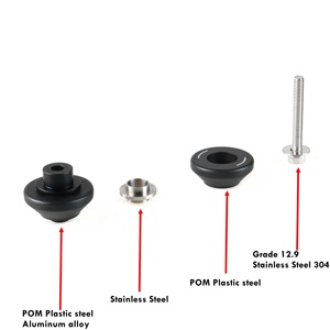 Deslizadores de horquilla basculante de motocicleta de aleación de aluminio negro de 8 mm para <span class=keywords><strong>KAWASAKI</strong></span> <span class=keywords><strong>ZX4R</strong></span> ZX25R Z400 Z650 Z800 Z900 Z1000 NINJA400R NINJA650R - Product Image 4