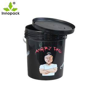 Seau en <span class=keywords><strong>plastique</strong></span> blanc vide de 5 gallons avec couvercles et poignée, seau à peinture de 20 <span class=keywords><strong>litres</strong></span> - Product Image 3