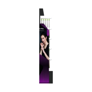 Exhibidores de Pared de Metal con Panel Perforado, Sistema de Ganchos Personalizados para Colgar Brochas de Maquillaje y Exhibir Cosméticos - Product Image 3