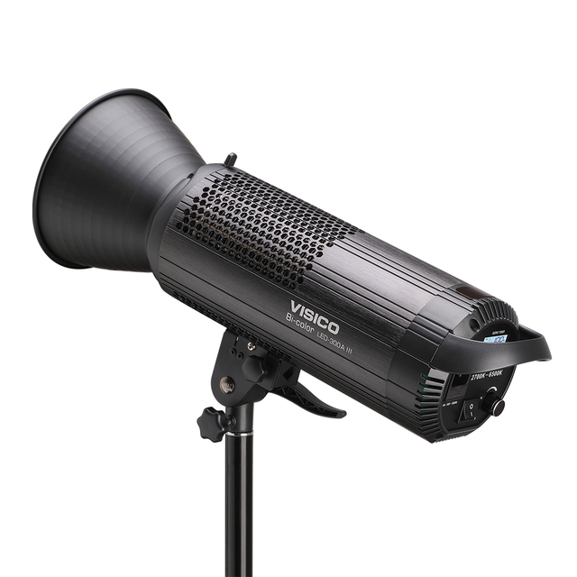 300W Bowens Mount Photography Lighting COB LED Light BI COLOR 2700-5600K Daylight for Studio Video Movie Light for Youtube