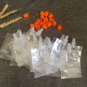 Pochette liquide transparente personnalisée avec bec verseur, sachet debout pour boissons, emballage plastique avec bec verseur - Product Image 2