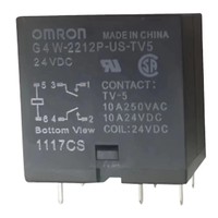Composants électroniques, relais de puissance 10A DIP 6 broches G4W-2212P-US-TV5 24CDC pour relais