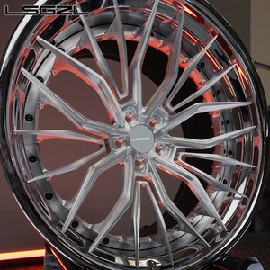 Spazzolatura trasparente 2 pezzi in alluminio forgiato ruote auto 18 20 21 22 24 26 pollici cerchi 5x114.3 5x112 5x130 ruota auto per RR bmw Audi - Product Image 6