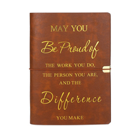 Mini carnet de voyage portable en cuir PU vintage pour les promotions