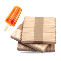 Service de personnalisation, bâtonnets de bois pour glaces, bâtonnets artisanaux, bâtonnets de bois de bouleau pour glaces
