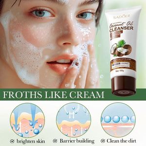 SADOER - <span class=keywords><strong>Limpiador</strong></span> <span class=keywords><strong>Facial</strong></span> de <span class=keywords><strong>Aceite</strong></span> de Coco Orgánico al por Mayor, <span class=keywords><strong>Limpiador</strong></span> <span class=keywords><strong>Facial</strong></span> Coreano para el Control de Puntos Negros, Calmante para <span class=keywords><strong>Piel</strong></span> <span class=keywords><strong>Grasa</strong></span> - Product Image 3