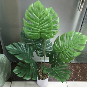 Plante artificielle <span class=keywords><strong>Monstera</strong></span> à 9 feuilles de 81 cm pour la décoration intérieure - Product Image 1