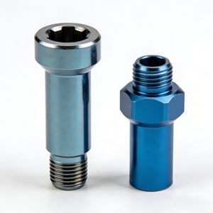 Adaptadores de Riel Macho-Hembra de Aluminio Personalizados de Alta Calidad, Mecanizado CNC de Metal OEM/ODM, Conexiones Rápidas para Mangueras de Combustible - Product Image 1