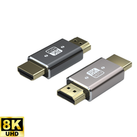 Adaptateur d'extension HDMI 2.1 8K mâle vers femelle à 90/270 degrés, en aluminium, pour Micro Mini HDMI