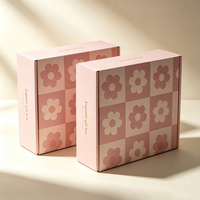 Boîte d'expédition en gros avec finition mate laminée pour vêtements, boîte de transport pour vêtements d'enfants, chaussettes et sous-vêtements
