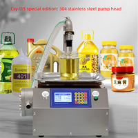 Machine de remplissage de liquides visqueux en acier inoxydable CSY-L15, version automne, pour pâte de poire, sauce au sésame, sirop, colle, miel