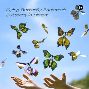 Collection de signets papillon volant avec autocollants et pinces à livres Carte de voeux pour étudiants Cadeaux en papier - Product Image 5