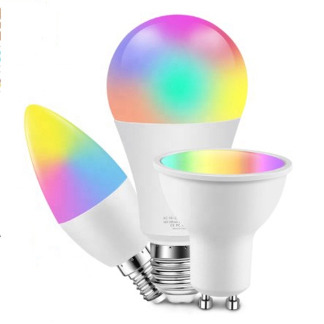 TUYA Smart Life C35 GU10 5W Smart Bulb A60 A65 9W 10W 11W 14W E27 B22 RGB Smart Wifi LED Bulb Light