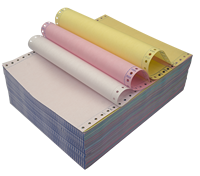 Papel NCR de 3 capas para ordenador, hojas de papel continuo sin carbón, excelente forma impresa, para facturas