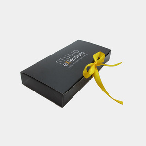 Custom Logo Black Paper Box for Wig Hair Extension