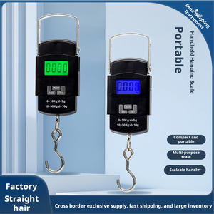 Báscula Digital Portátil para Equipaje, 50 kg, Negra, con Pantalla Digital y Gancho, Mini, Venta al Por Mayor - Product Image 4