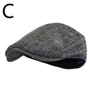 Cappelli da berretto retrò morbidi a quadri invernali da uomo traspiranti per il Comfort caldo berretti <span class=keywords><strong>Peaky</strong></span> Chapeau - Product Image 4