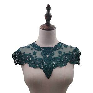 Appliques brodées en dentelle pour vêtements, motifs floraux, accessoires de mode DIY, design ajouré 3D en polyester, couleur unie - Product Image 4