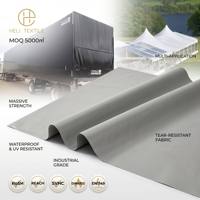 Bâche en tissu enduit PVC 610 g/m², tissée chaîne, résistante aux déchirures, super robuste, écologique et imperméable pour usage industriel extérieur