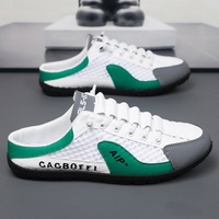 Mules d'été respirantes en maille à bout fermé pour hommes – Chaussures tendance avec talon couvert