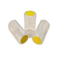 Couverture thermorétractable en PVC transparent, adaptée aux bouteilles de vin, avec ligne de déchirement