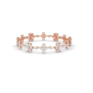 Bracelet en diamant de laboratoire scintillant unisexe or or rose taille radiant, une beauté intemporelle pour les collections de bijoux modernes - Product Image 4