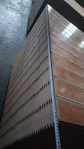 Panel de Pared Ranurado de <span class=keywords><strong>MDF</strong></span> de Alta Calidad, Lámina <span class=keywords><strong>Ranurada</strong></span> con Gancho para Exhibición de Mercancías - Product Image 3