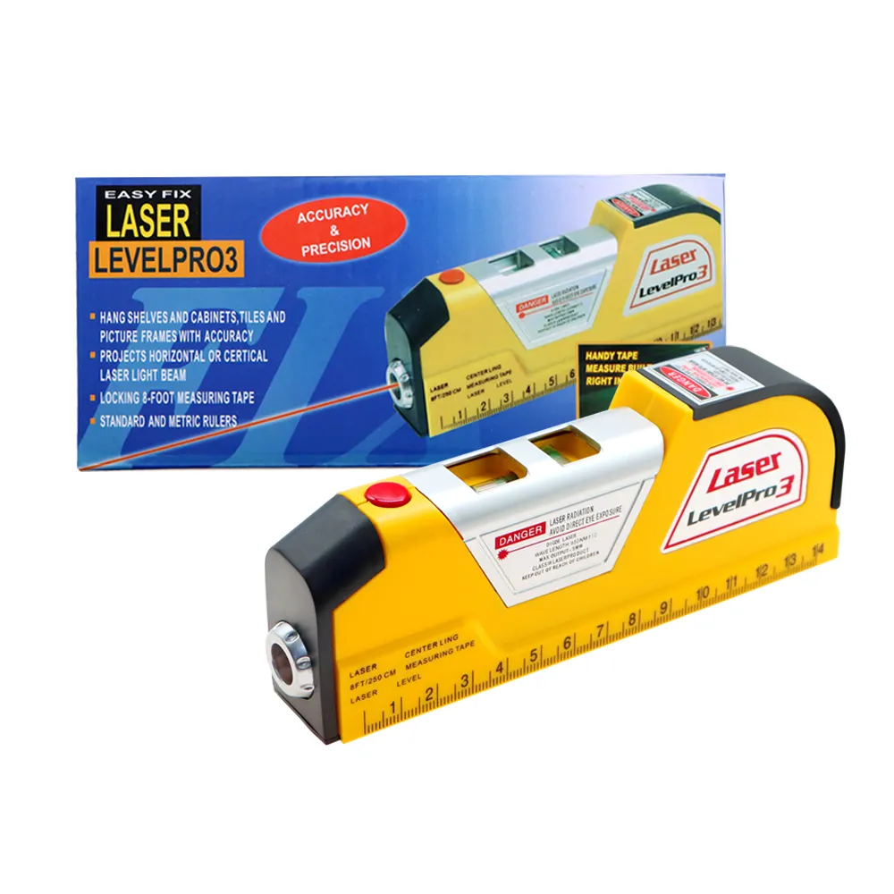 HD-LL003 đa mục đích đo băng công cụ 3 trong 1 dòng hồng ngoại laser cấp ngang Cai Trị