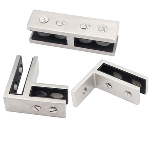 Prix d'usine – Supports d'étagère en <span class=keywords><strong>verre</strong></span> de 12 mm en acier inoxydable moulé, design moderne, connecteur d'angle DIY pour pièces de garde-corps en <span class=keywords><strong>verre</strong></span> de villa - Product Image 5