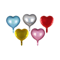 Ballons de fête de mariage en forme de coeur laser de 18 pouces