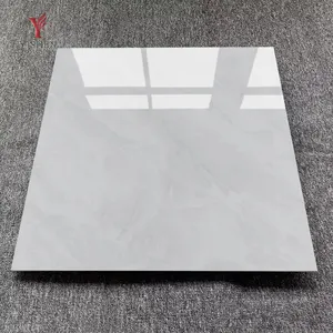 Porselen lantai marmer putih ubin keramik porselen Glossy 1000x1000mm kualitas tinggi untuk ubin Interior
