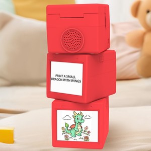 เครื่องพิมพ์ขนาดเล็กยอดนิยม ของเล่นอัจฉริยะ เครื่องพิมพ์แบบพกพาไร้หมึก ควบคุมด้วยเสียงด้วย AI สำหรับเด็ก - Product Image 4