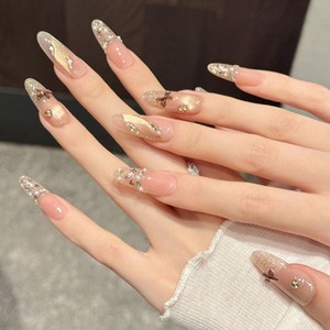 Pegatinas de <span class=keywords><strong>Uñas</strong></span> Acrílicas Hechas a Mano para Otoño-Invierno - Diseño de Dibujos Animados, Media Cobertura, Patrón de <span class=keywords><strong>Rosas</strong></span>, Tulipanes y Estrellas, Ultrafinas, Sin Rastro - Product Image 3