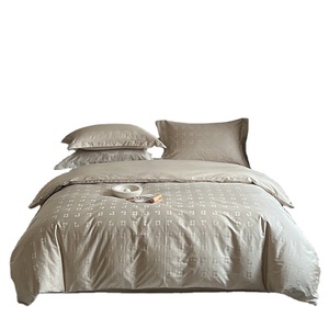 Juego de ropa de cama de Hotel, colecciones de juegos de cama de Jacquard de alta calidad personalizadas, juego de edredón de lujo - Product Image 1