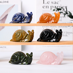 Statue d'escargot en cristal de haute qualité pour la décoration - Product Image 3