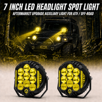 Tout nouveau faisceau de tache universel de haute qualité antibrouillard jaune pour voitures motos 12V Modification auxiliaire Trontech TT-SL-26