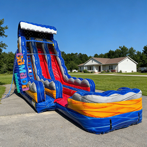Castillo Inflable con Tobogán y Alberca, Resbaladilla Inflable <span class=keywords><strong>de</strong></span> PVC <span class=keywords><strong>de</strong></span> 0.55mm con Piscina <span class=keywords><strong>de</strong></span> Chapoteo para Eventos y Fiestas - Product Image 4