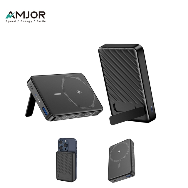 Stand Mag a Safe Battery Pack 10000mAh Magnetic Power Bank 20W PD Fast Charging USB C Input Wireless Portable Charger 10000mah