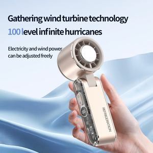 Ventilateur portable sans lame rechargeable intelligent avec alimentation par batterie USB 4000mAh pour voiture et utilisation en extérieur - Product Image 3