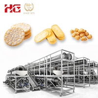 Chaîne de production de biscuits croustillants au riz HG en promotion avec équipement pour snacks au riz et machine à souffler les snacks au riz